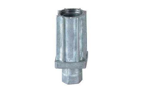 Inbuisvoet 30x30mm - zamac naturel