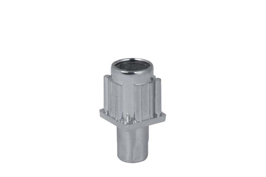 Verstellgleiter Rohr 40x40mm Zamac - Edelstahl Gleiter 