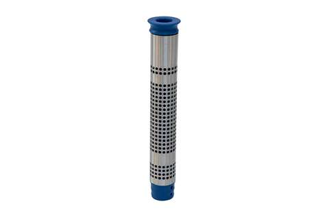 Surverse avec filtre et tube bleu - h 305mm - inox AISI304