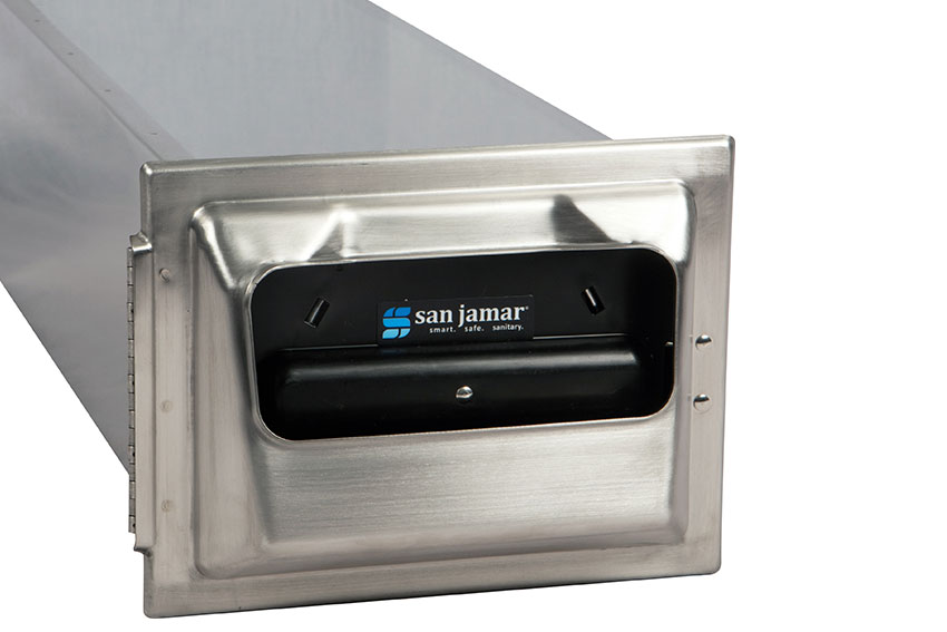 In-counter napkin dispenser with socket - ss - fullfold 