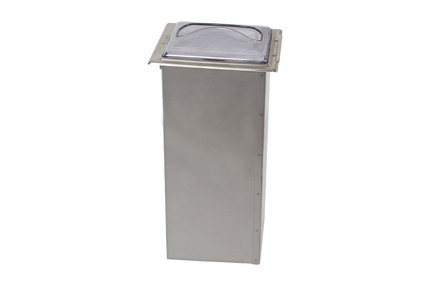 Distributeur de serviettes à encastrer - tube inox - facade transp. - interfold 