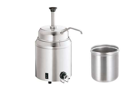 Ronde dispenser voor warme toppings - ce - fudge type lfsp / incl. recipient