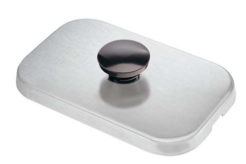 Vol RVS deksel met knop