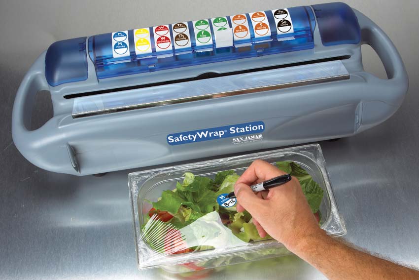 Safety wrap station -film/foil dispenser 