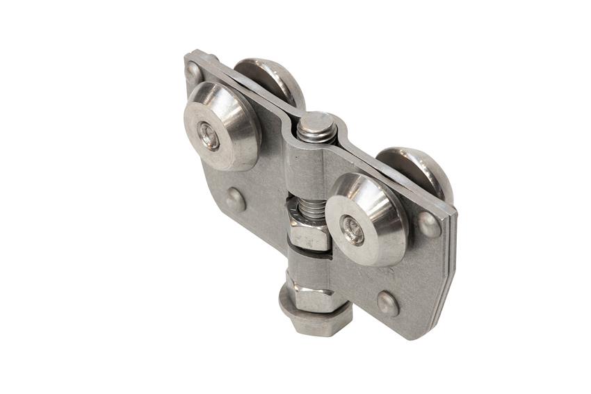 CNS Laufwerk mit Edelstahl Räder 