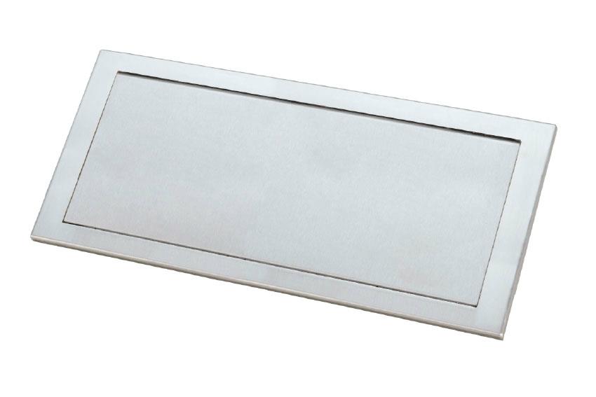 Swinglid for waste bin - AISI304 - 482x216x10mm 