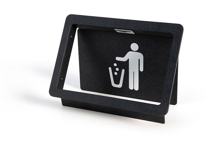 Einbau Schwingklappe für Abfall Gefedert - Kunststoff - 191x270x57mm 