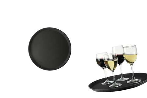 Rond dienblad met antislipcoating - ø275mm - basic