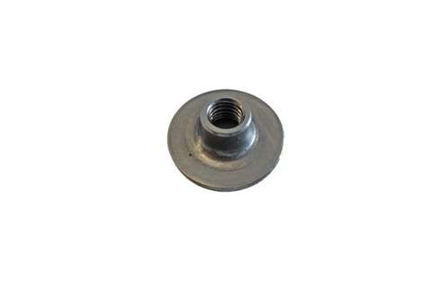 RVS AISI 304 aanlasplaat buis rond 38mm - met draadinzetstuk m12
