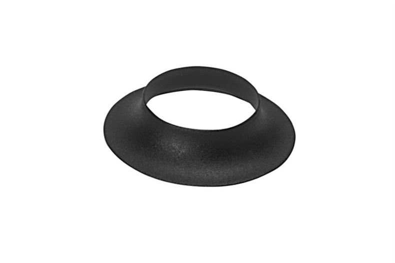 Collar for round tubing ø 25mm - black 