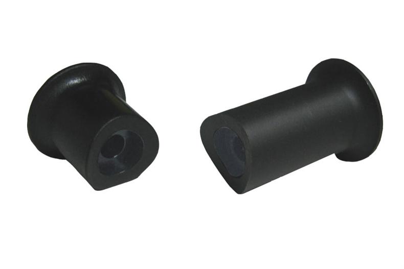 Komposit Halter Rohr Ø30mm - Schwarz 