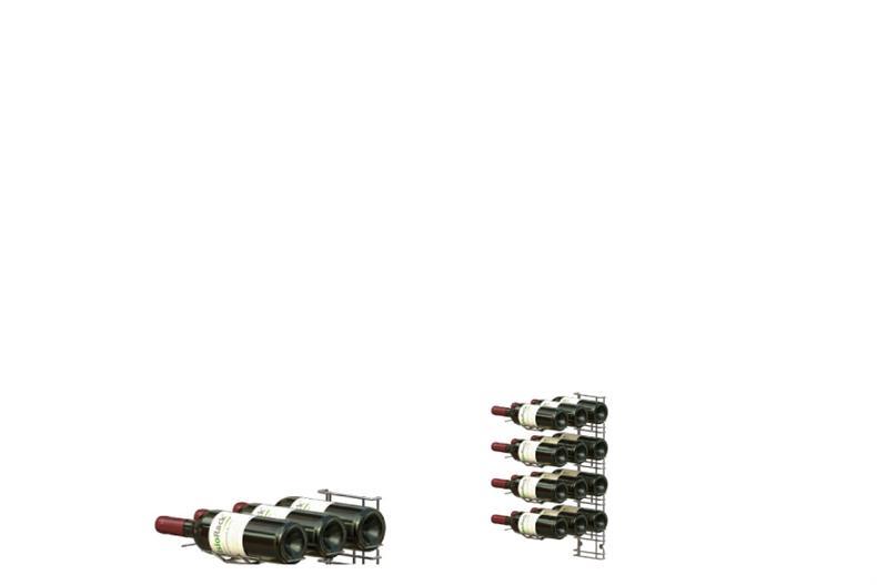 Casier à vin visioplan - 4 niveaux - 12 bouteilles 