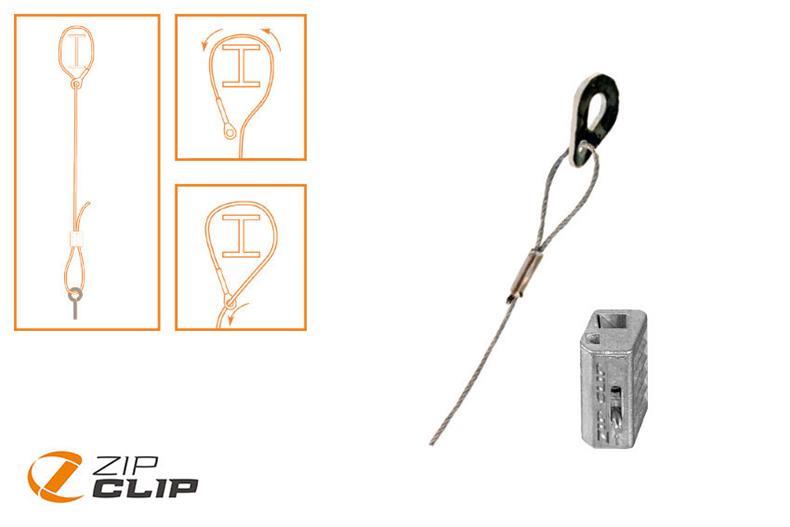 Zip-lock eye suspension system - 6mtr - working load 15kg - 10pce/pck 