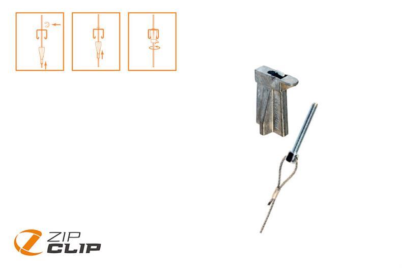 Plus-on-wire système de suspension m8x60 - 3mtr - charge 100kg - 10pce/pck 