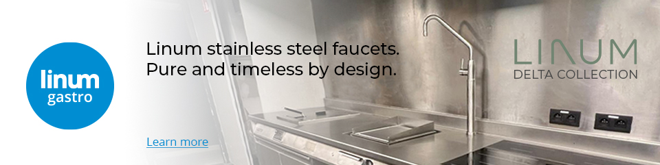 Linum DELTA COLLECTION stainless steel faucets